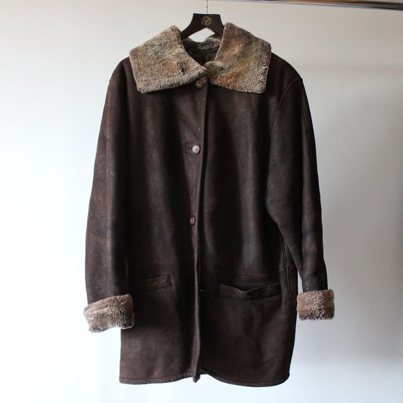 Dominic Bellissimo Suede Brown Coat Size 12 - Picture 3 of 10